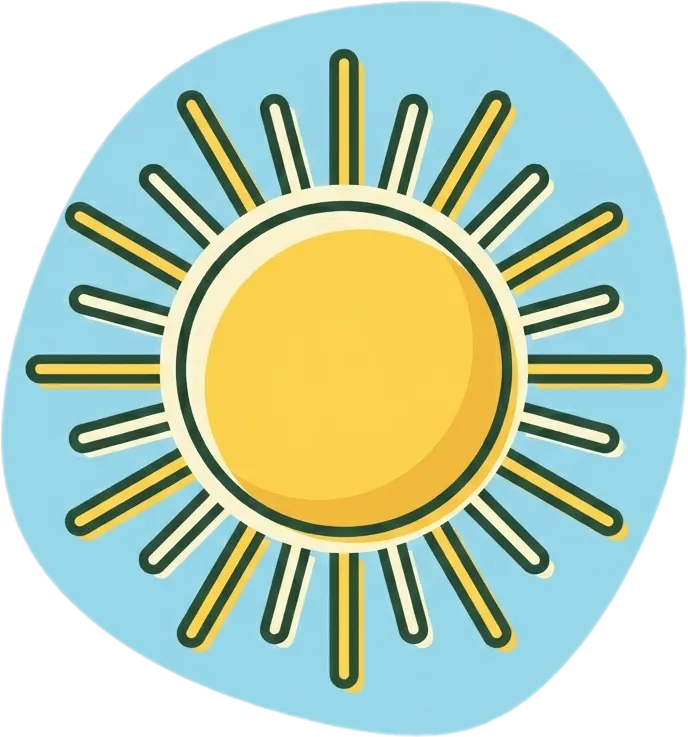 Illustration of "araw" (sun)