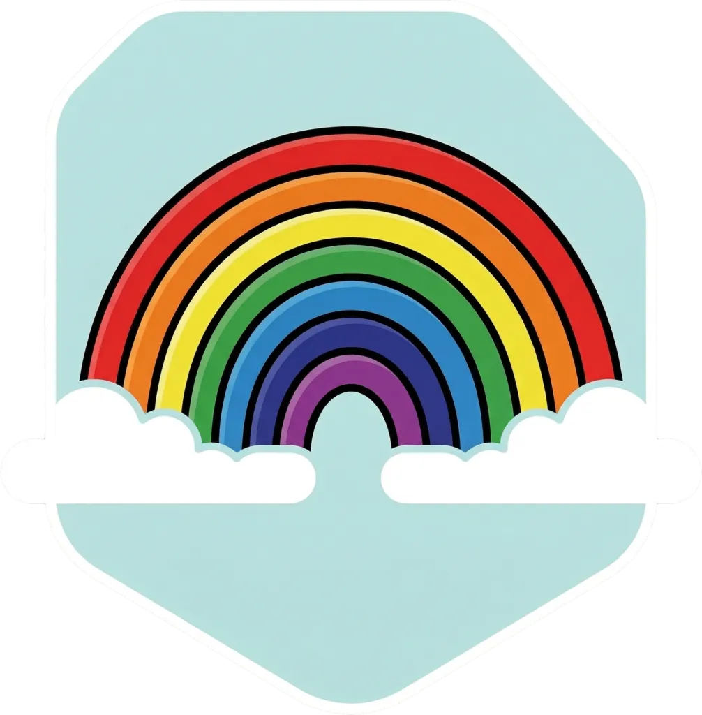 Illustration of "bahaghari" (rainbow)