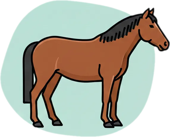 Illustration of "kabayo" (horse)
