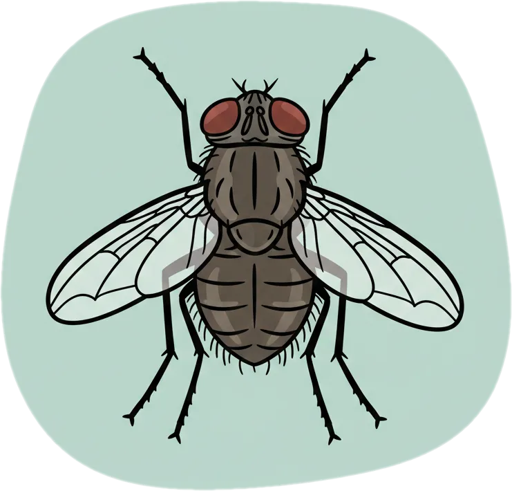 Illustration of "langaw" (fly (insect))