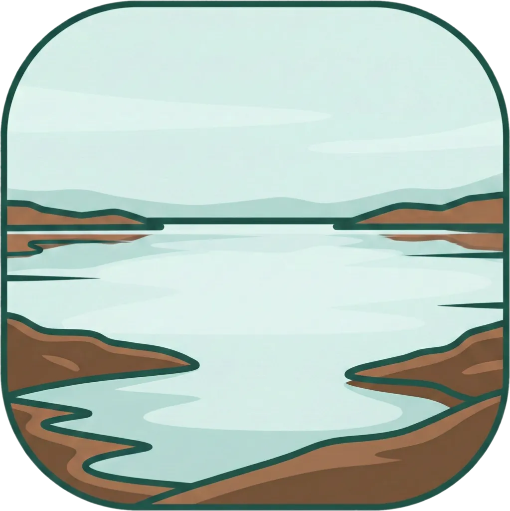 Illustration of the root word "lawa" (lake)