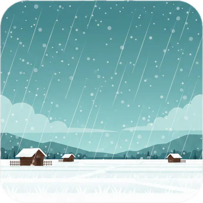 Illustration of "niyebe" (snow)