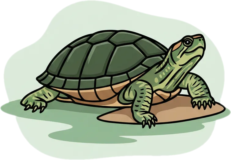 Illustration of "pagong" (turtle)