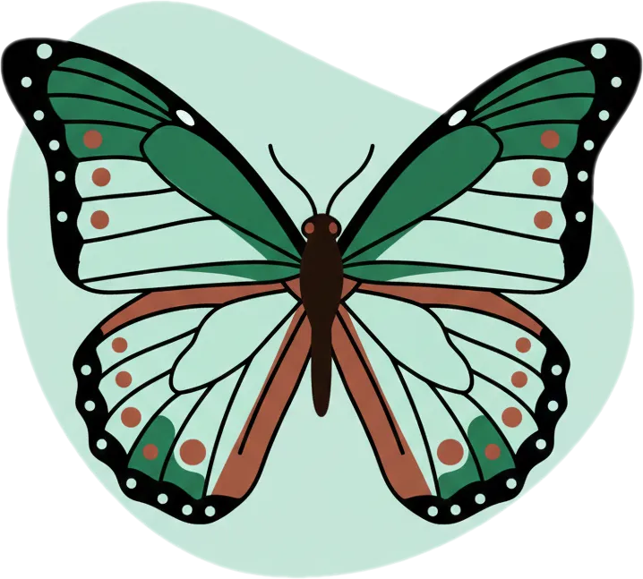 Illustration of "paruparo" (butterfly)