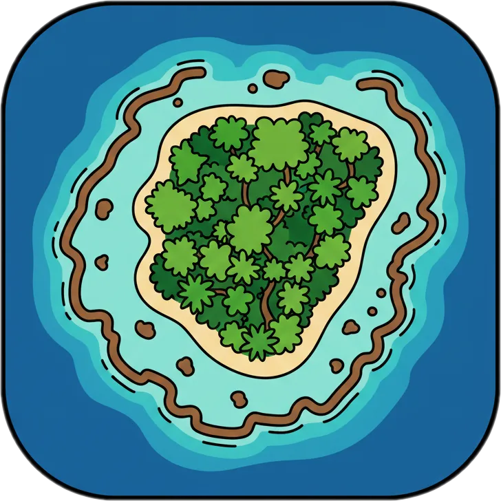 Illustration of "pulo" (island)