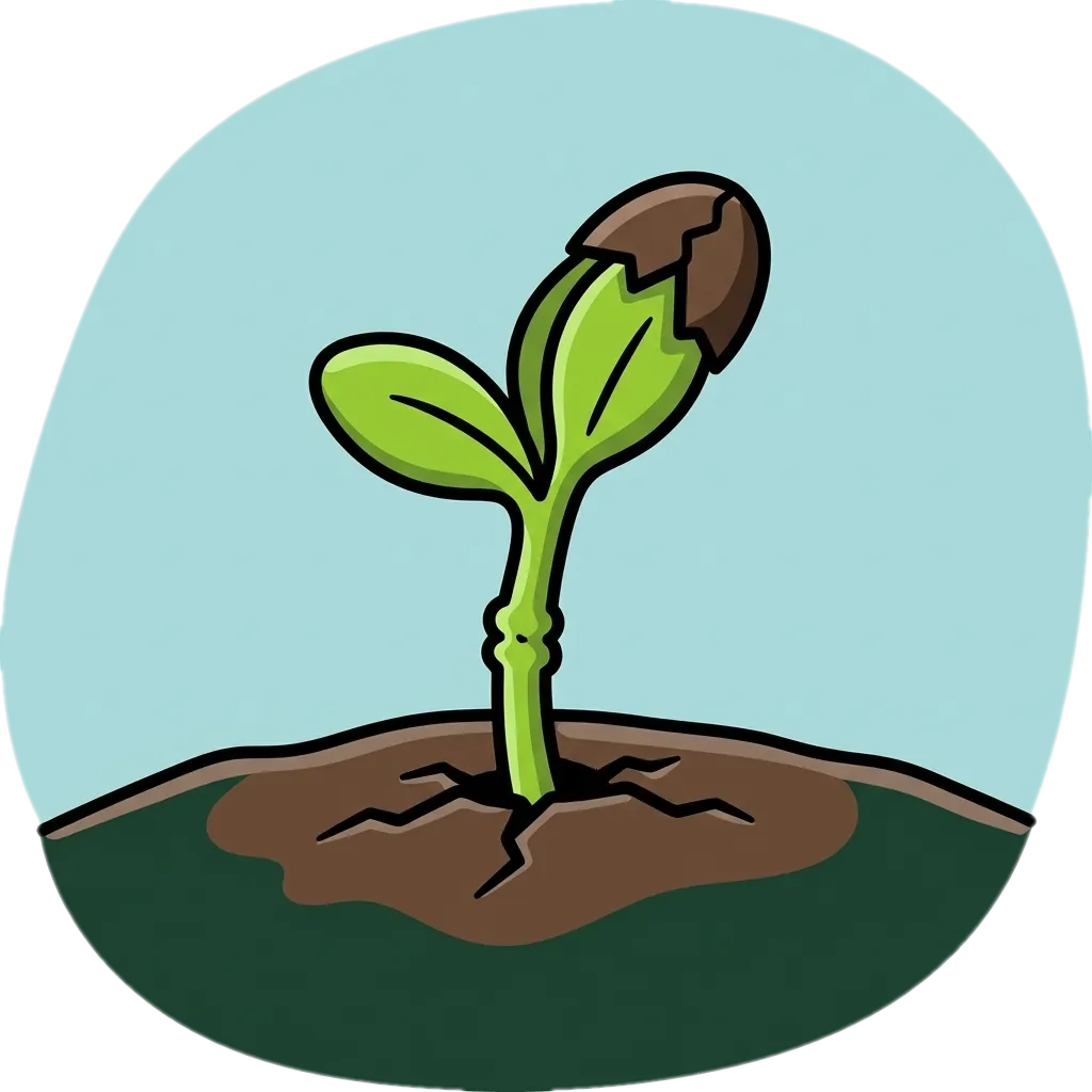 Illustration of "tumubo" (to grow)