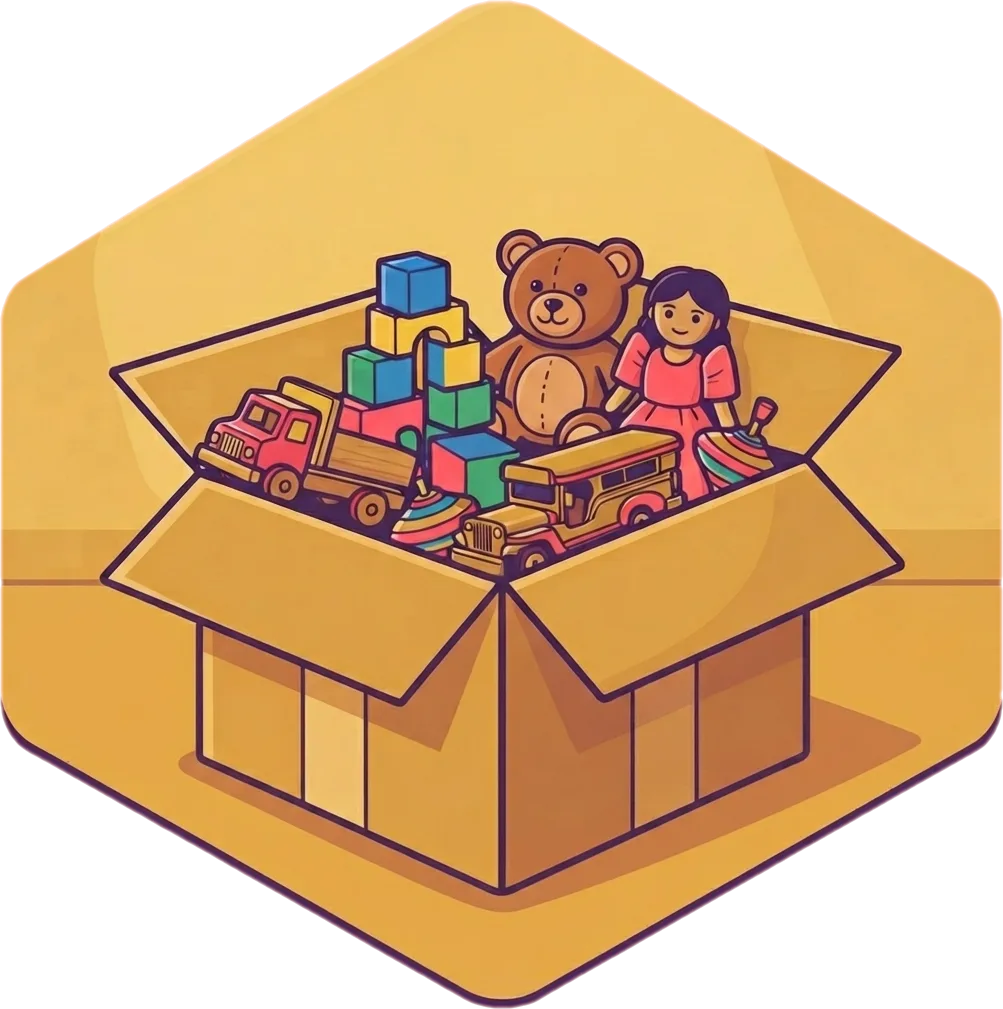 Illustration of "laruan" (toy or playground)