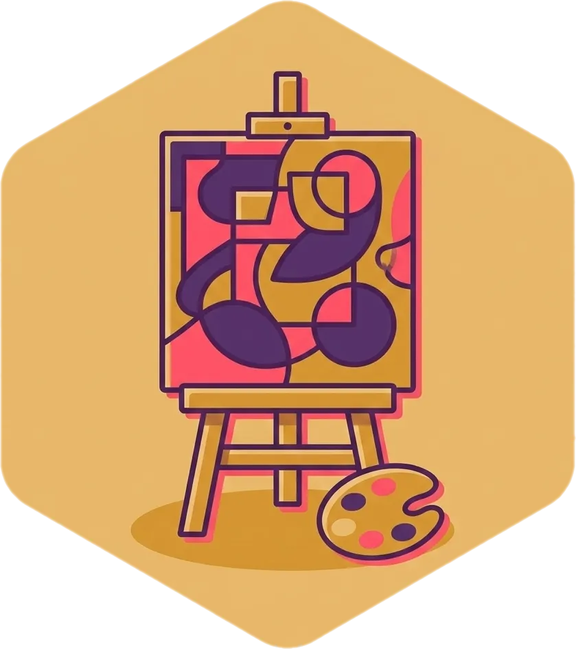 Illustration of the root word "likha" (creation; work of art)