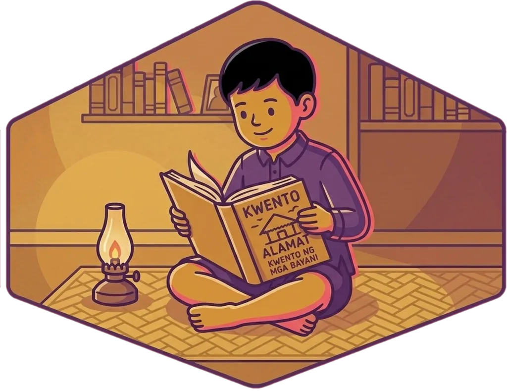 Illustration of "magbasa" (to read)