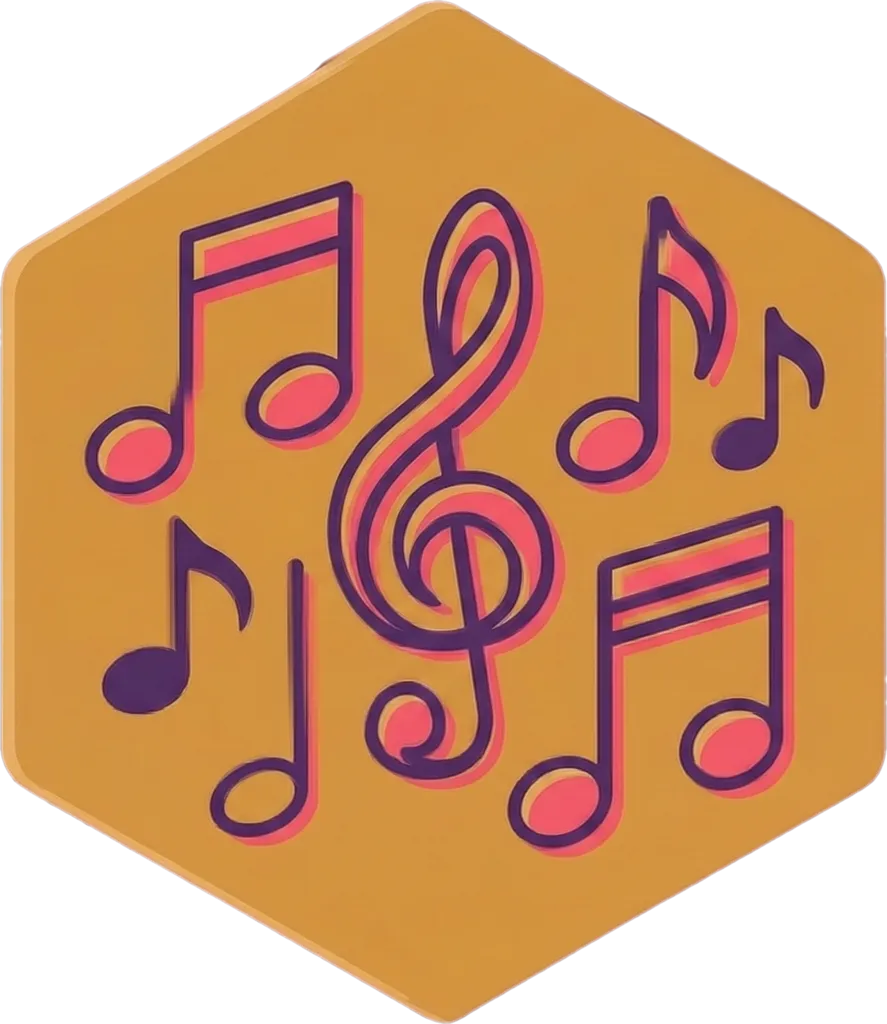 Illustration of the root word "musika" (music)