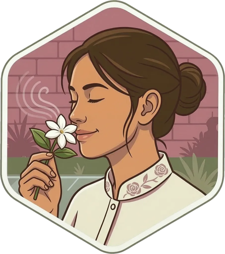 Illustration of "amuyin" (to smell)