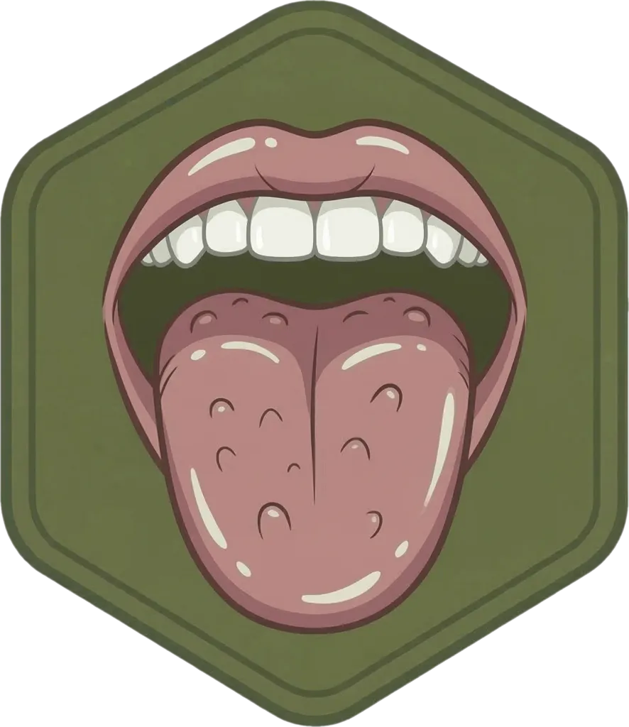Illustration of the root word "dila" (tongue)