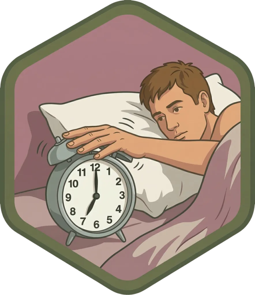 Illustration of "gumising" (to wake up)