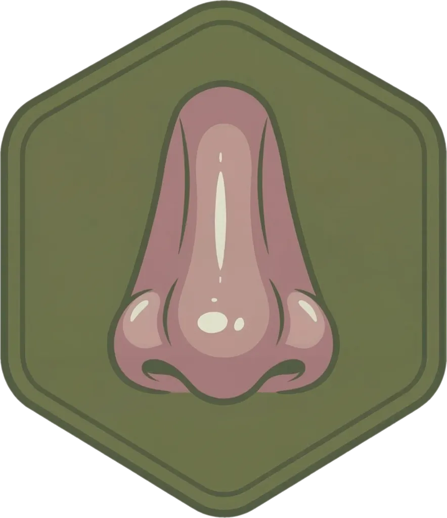 Illustration of "ilong" (nose)
