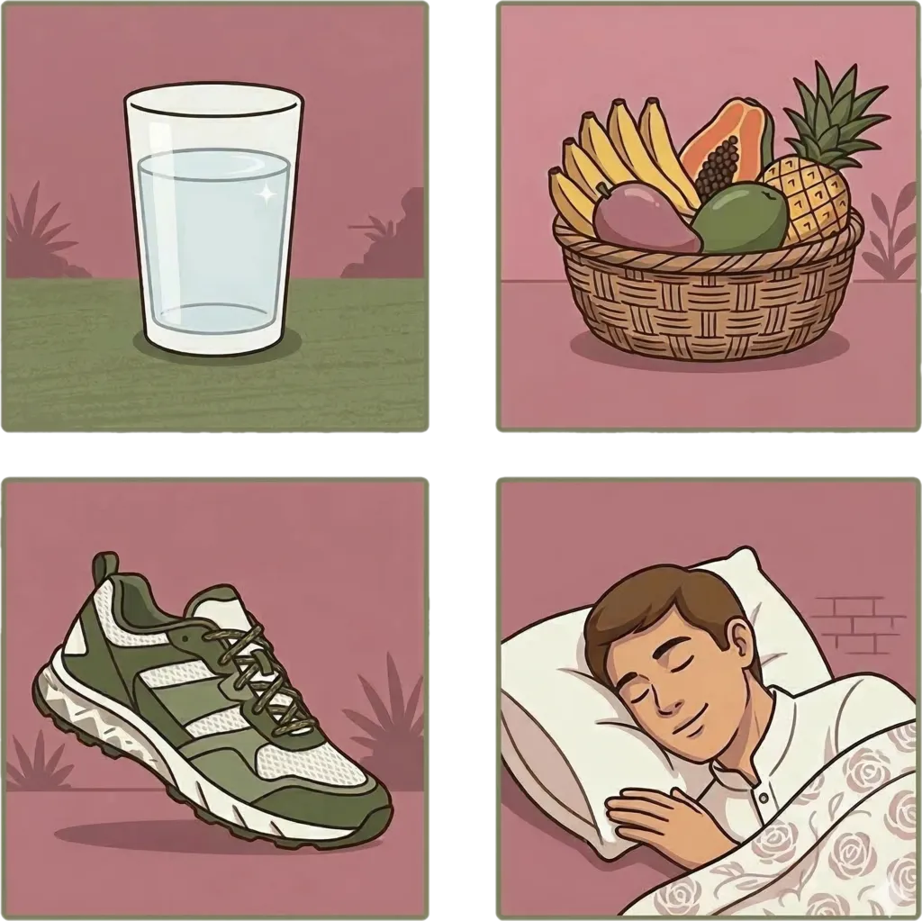 Illustration of "kalusugan" (health)