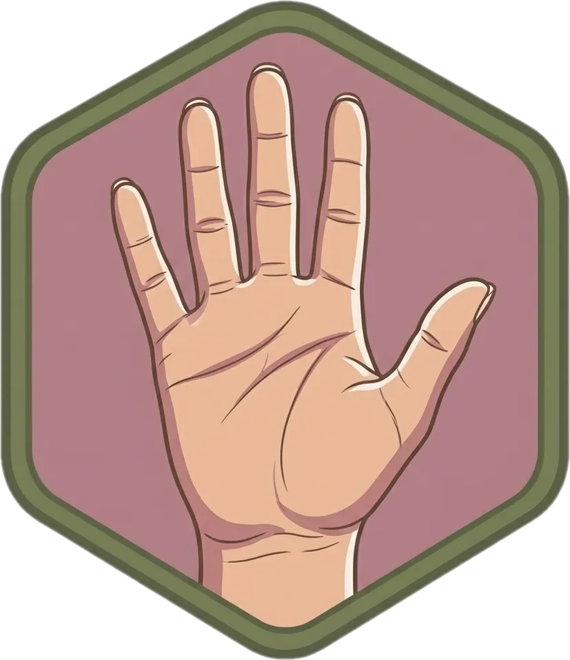 Illustration of "kamay" (hand)
