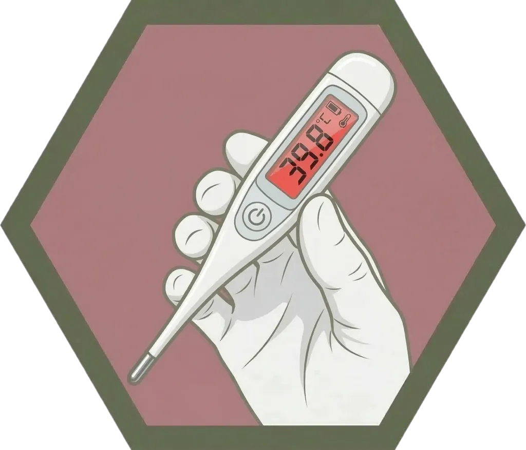 Illustration of "lagnat" (fever)