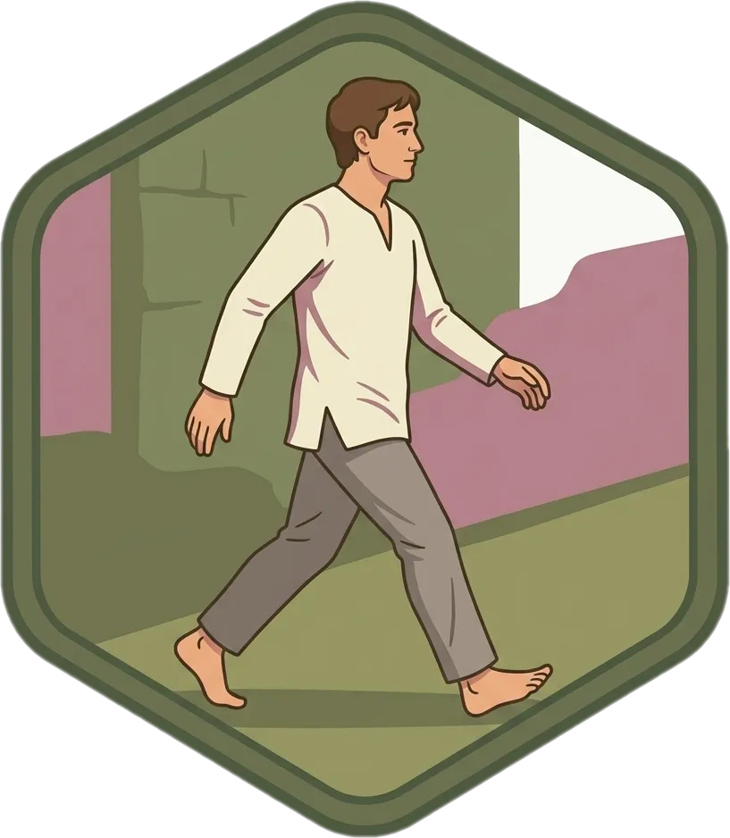 Illustration of "maglakad" (to walk)