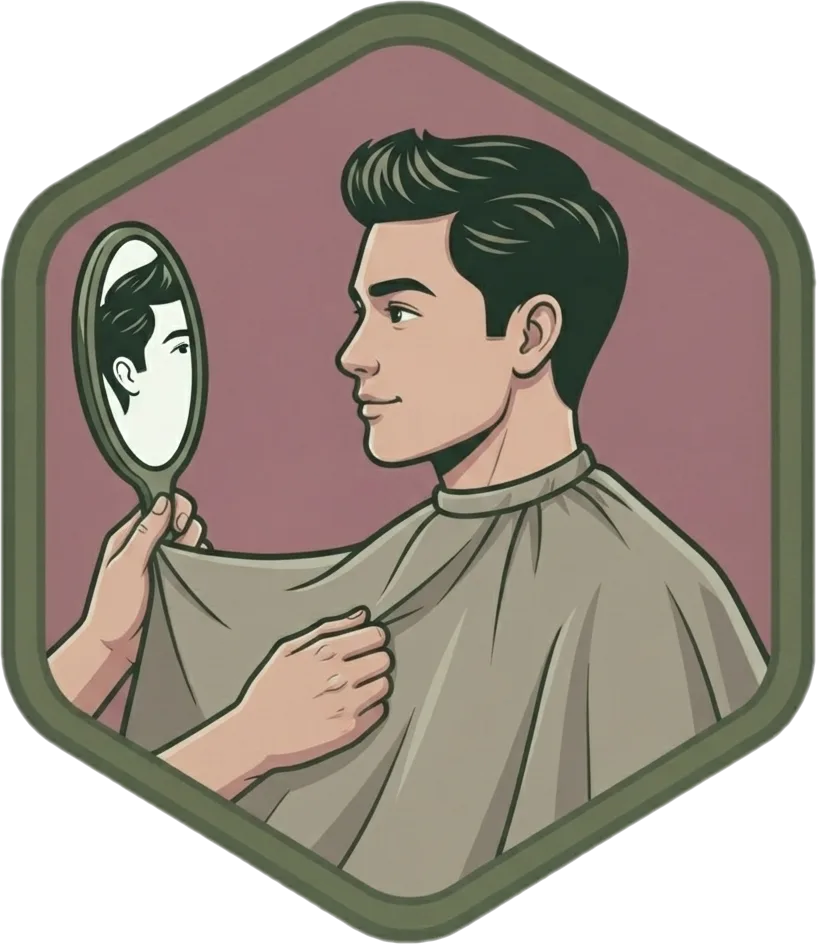 Illustration of "magpagupit" (to get a haircut)