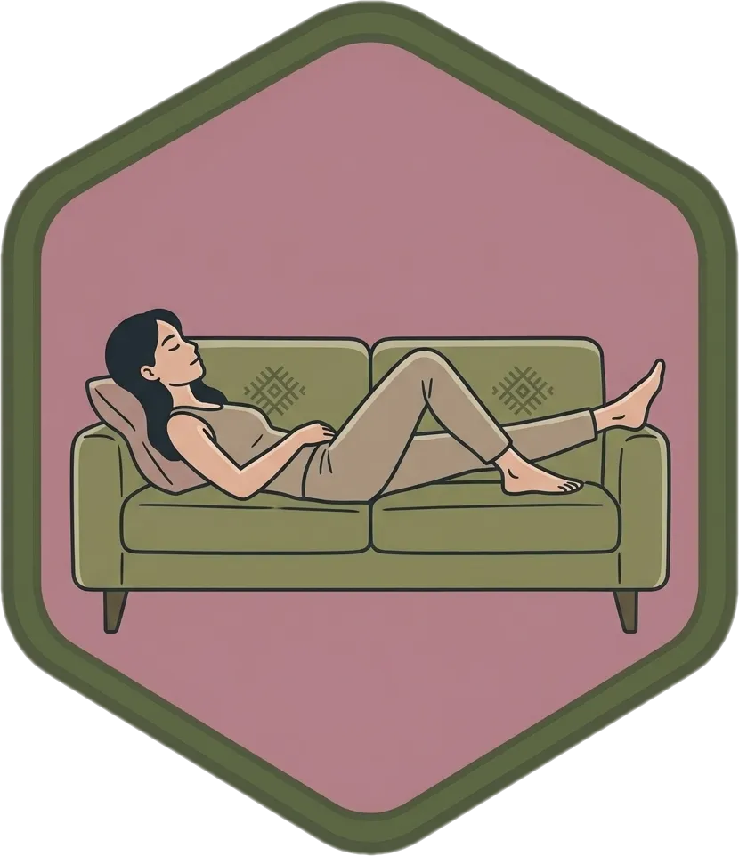 Illustration of "magpahinga" (to rest)