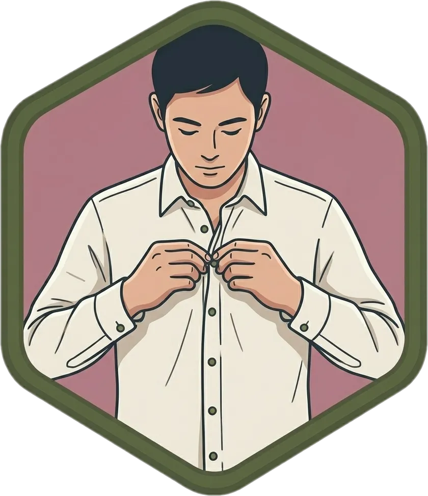 Illustration of "magsuot" (to wear)