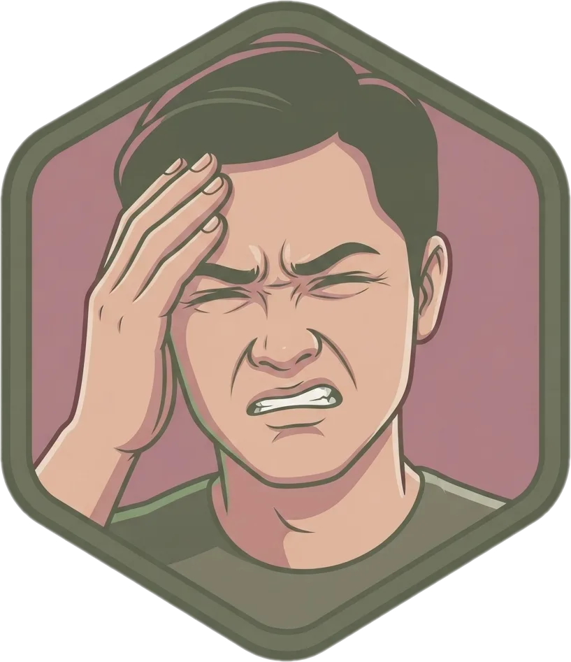 Illustration of "masakit" (painful)