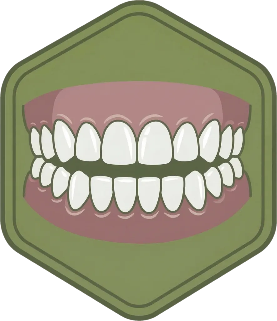 Illustration of the root word "ngipin" (tooth; teeth)