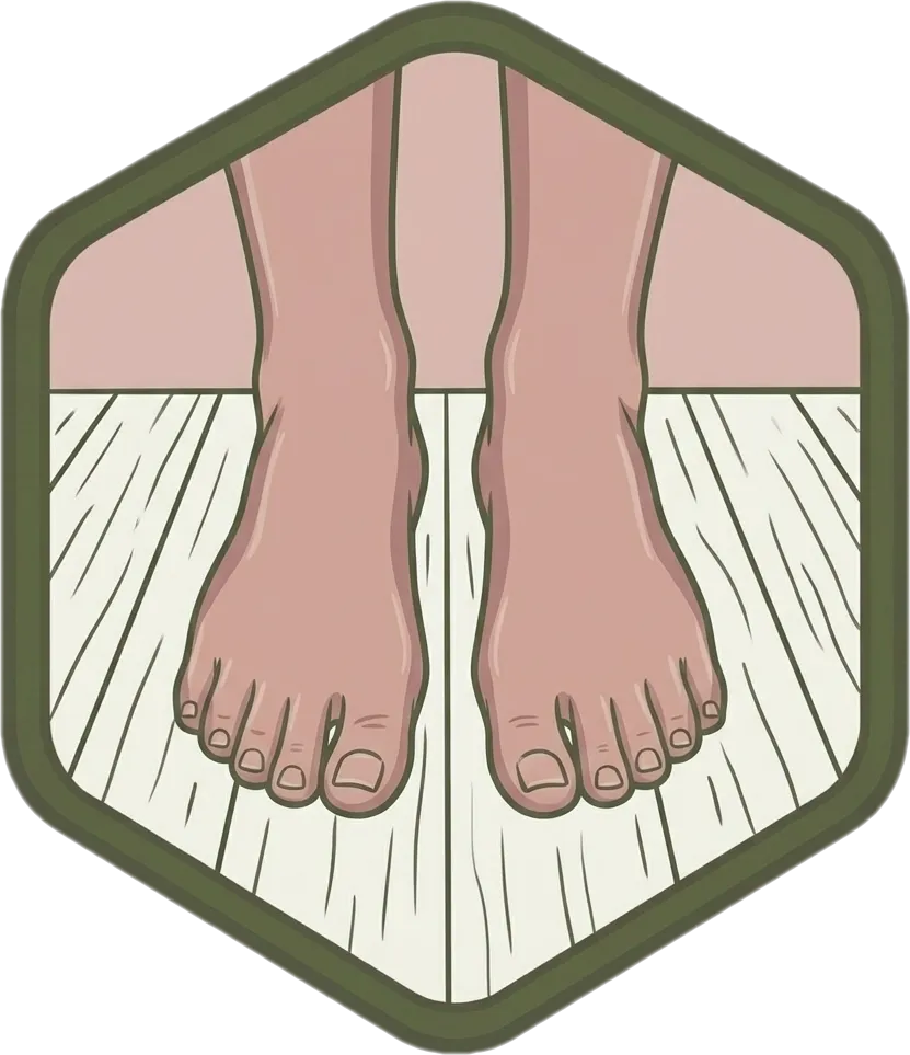 Illustration of the root word "paa" (foot)
