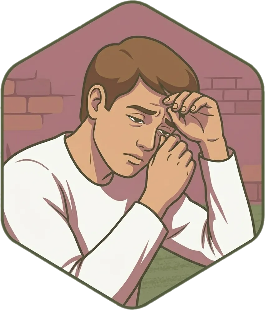 Illustration of the root word "pagod" (tired; exhausted)