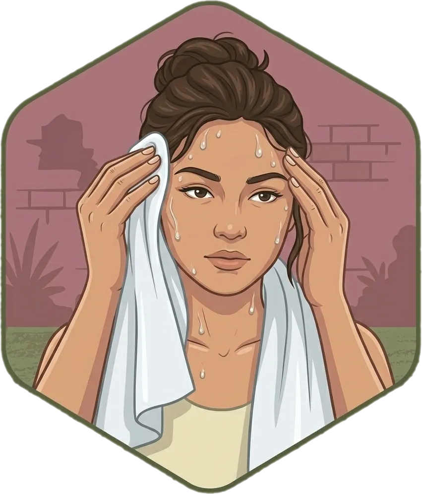Illustration of "pawis" (sweat)