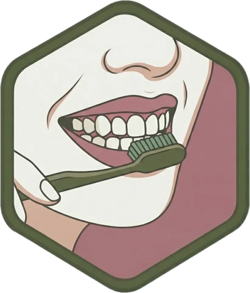 Illustration of "sipilyuhin" (to brush (teeth))