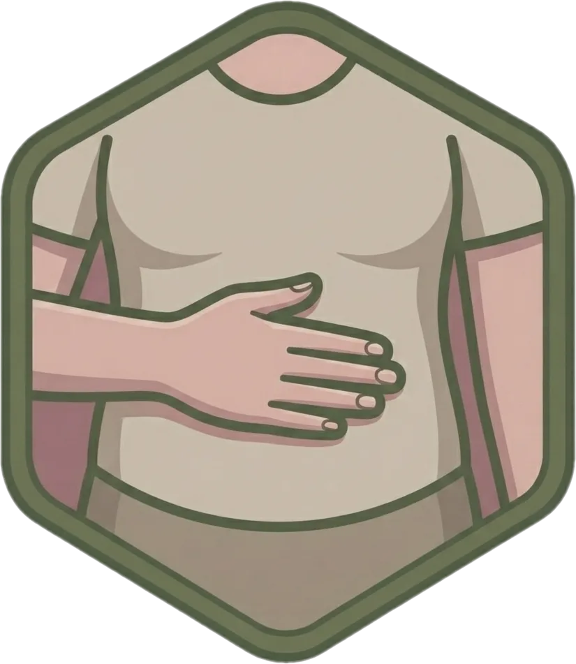 Illustration of "tiyan" (abdomen; belly; tummy)