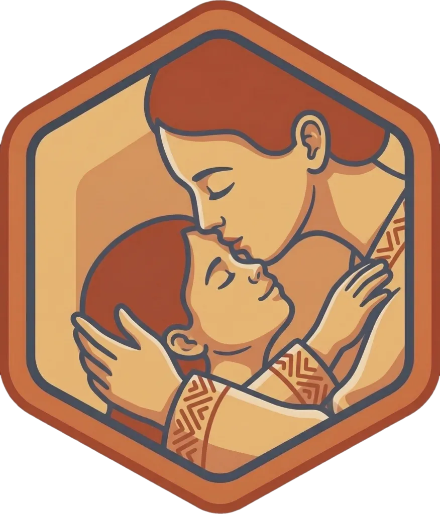 Illustration of "halikan" (to kiss)