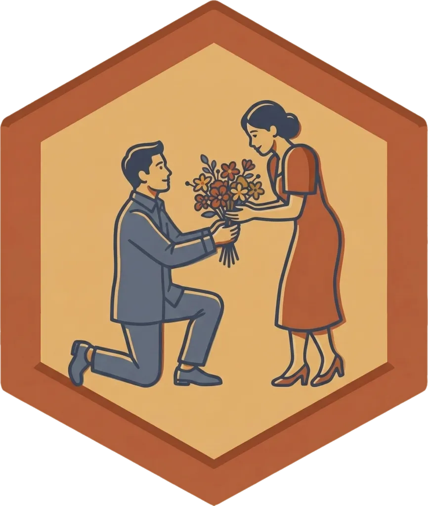 Illustration of "magbigay" (to give)