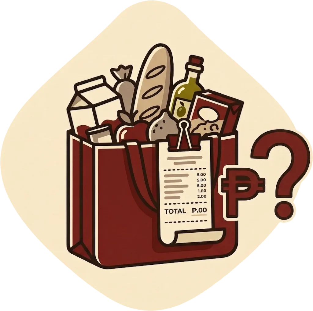 Illustration of the root word "magkano" (how much (price))