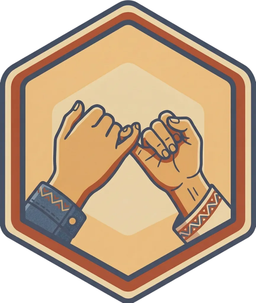 Illustration of the root word "pangako" (promise)