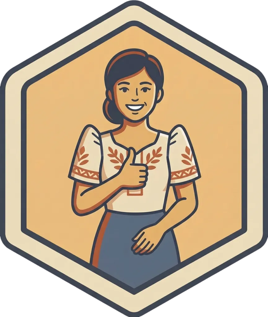 Illustration of "pumayag" (to agree)