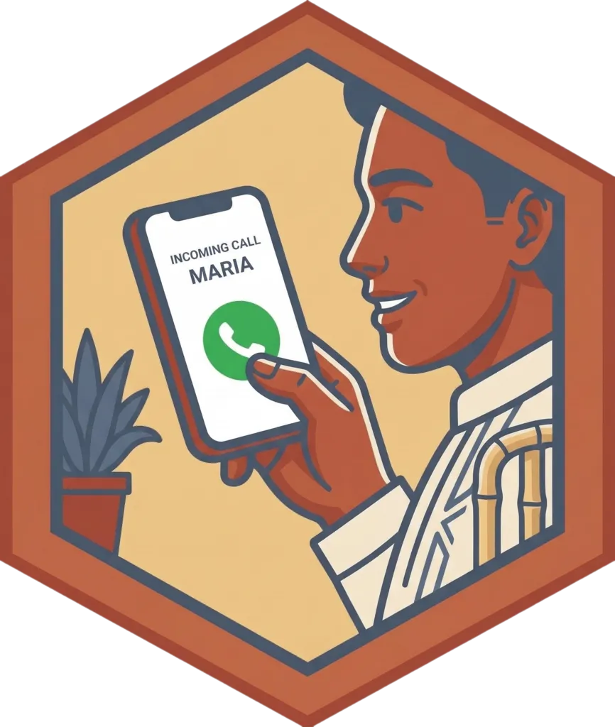 Illustration of "sumagot" (to answer)