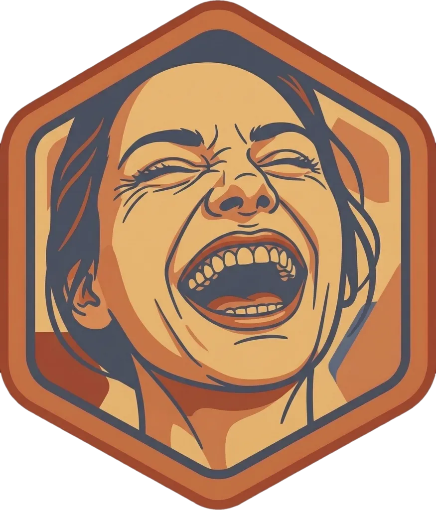 Illustration of "tumawa" (to laugh)