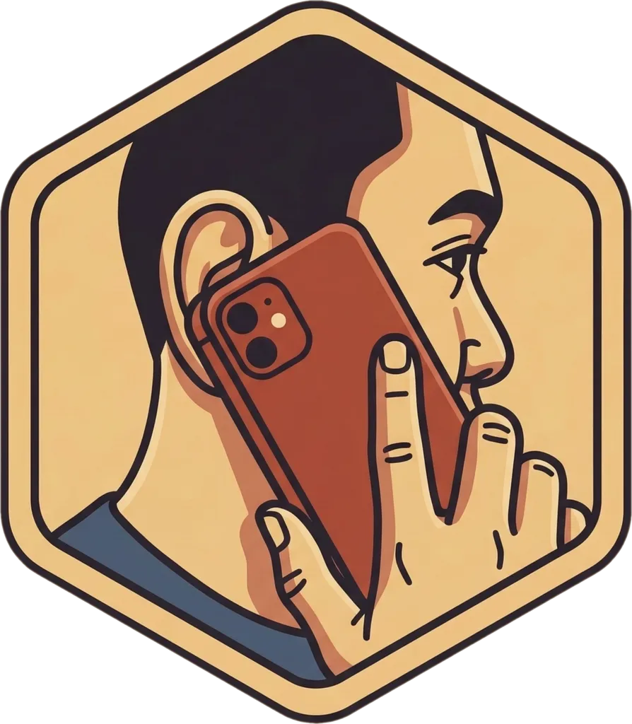 Illustration of "tumawag" (to call)