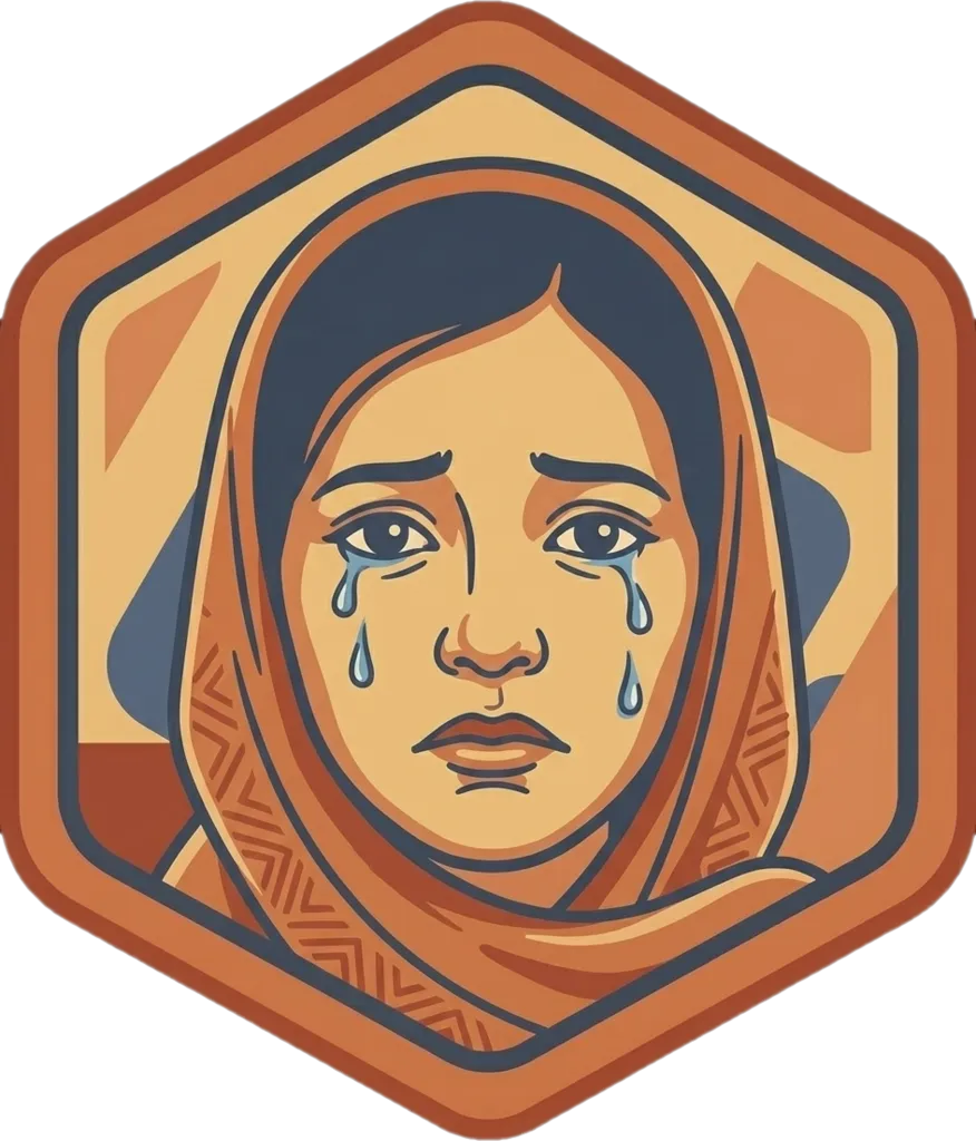 Illustration of "umiyak" (to cry)