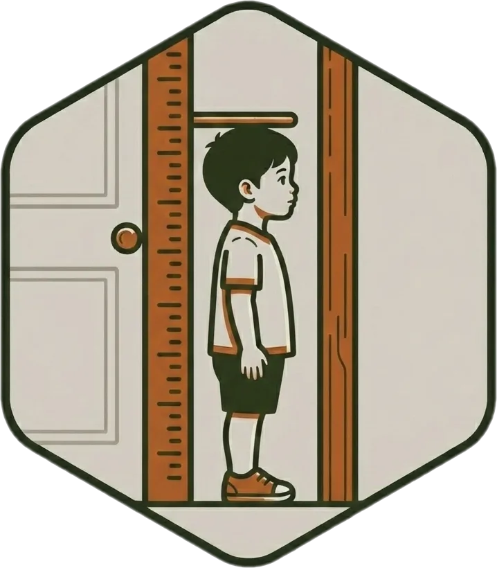 Illustration of "laki" (size)