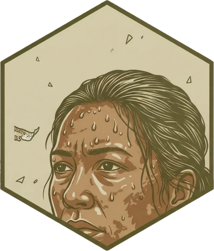 Illustration of "maalinsangan" (sultry and humid)