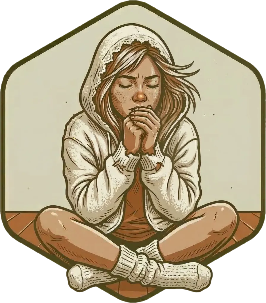 Illustration of "maginaw" (chilly or cold)
