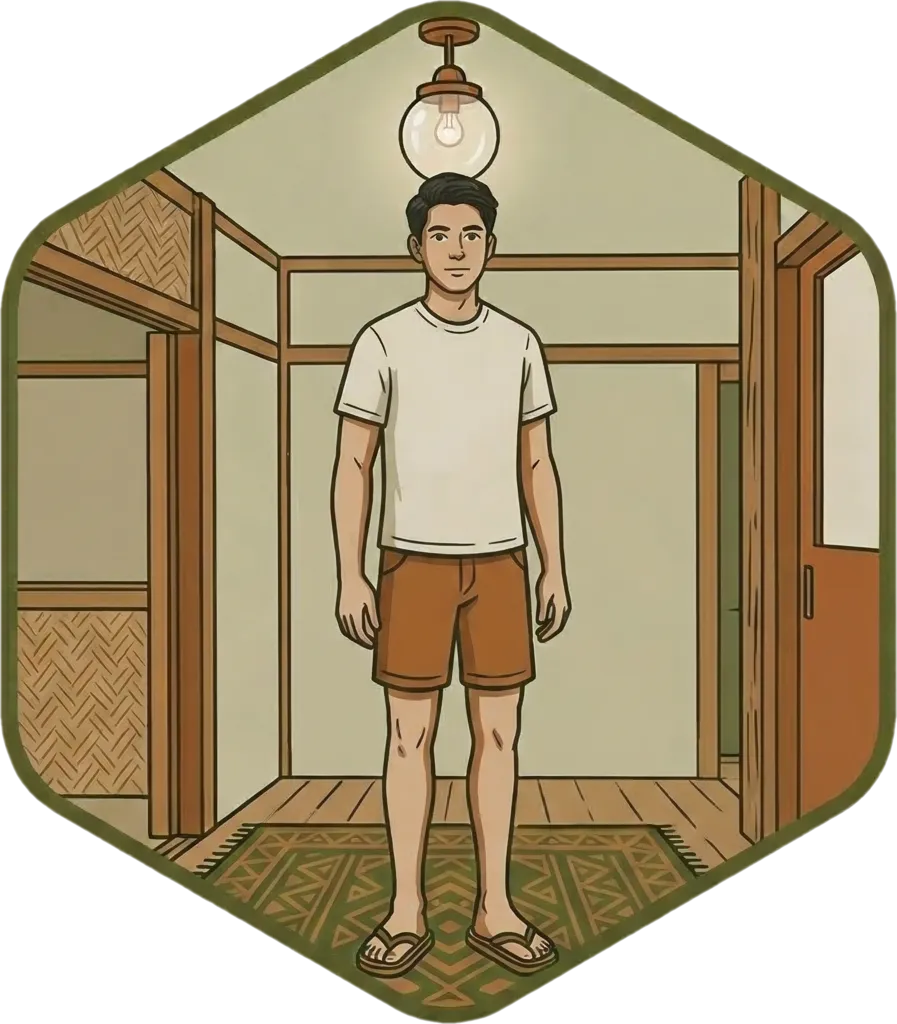 Illustration of "matangkad" (tall)