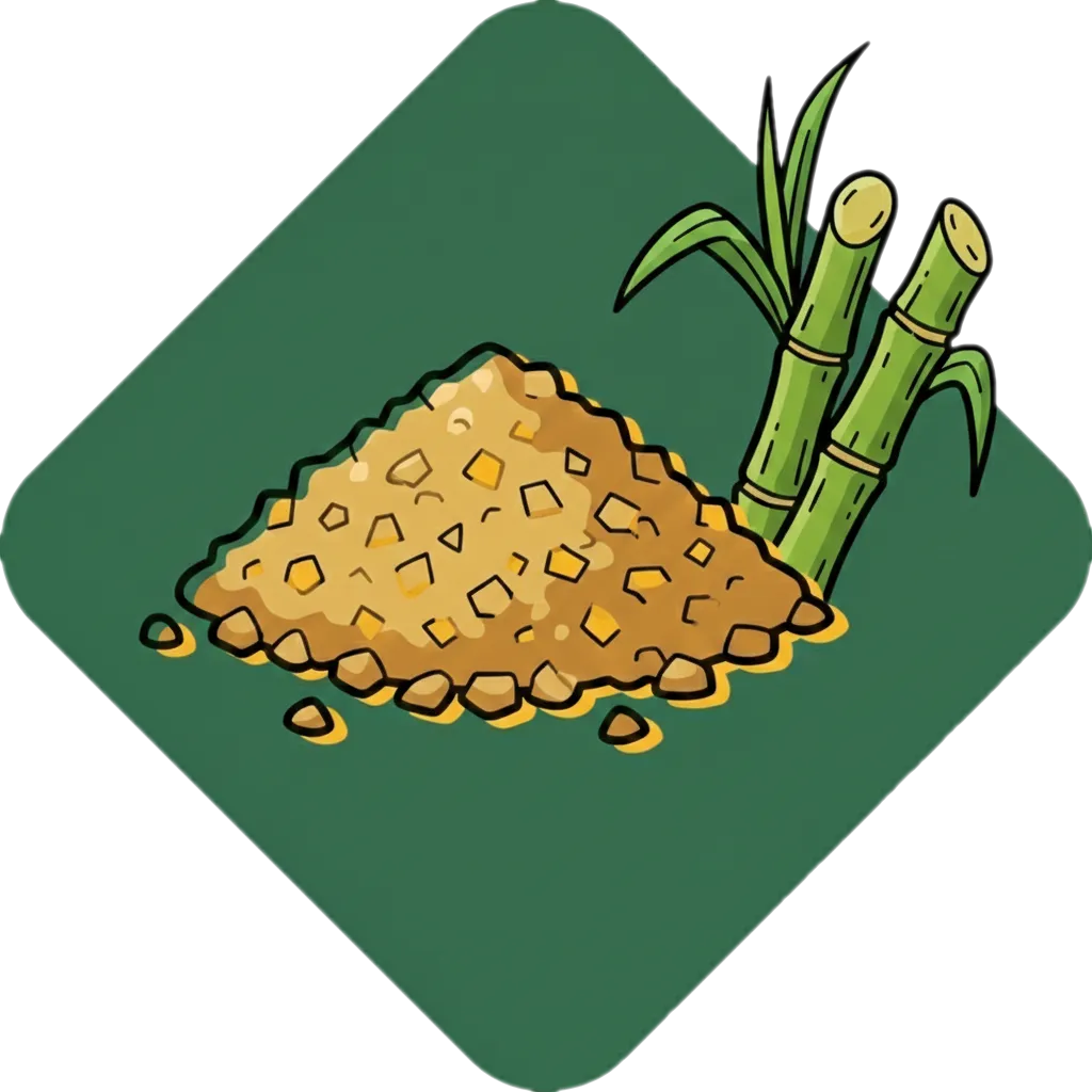 Illustration of "asukal" (sugar)