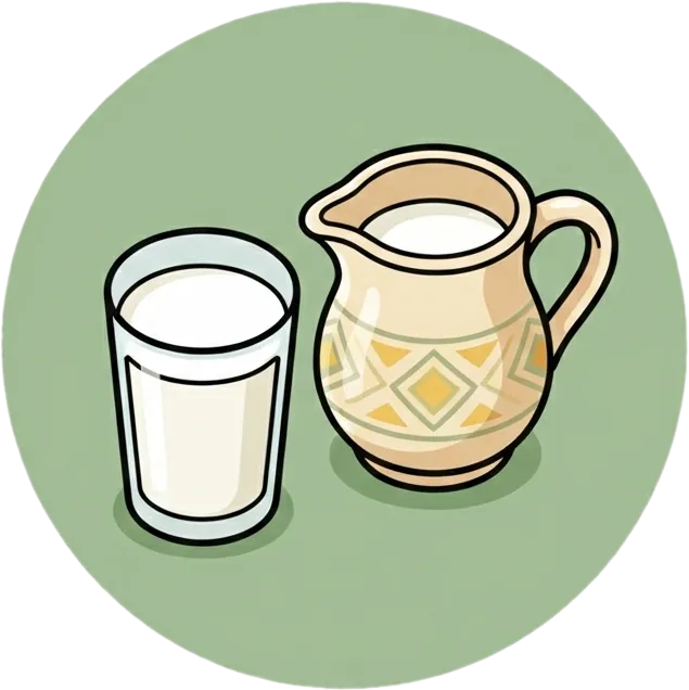 Illustration of "gatas" (milk)
