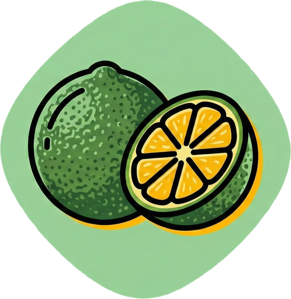 Illustration of "kalamansi" (Philippine lime)