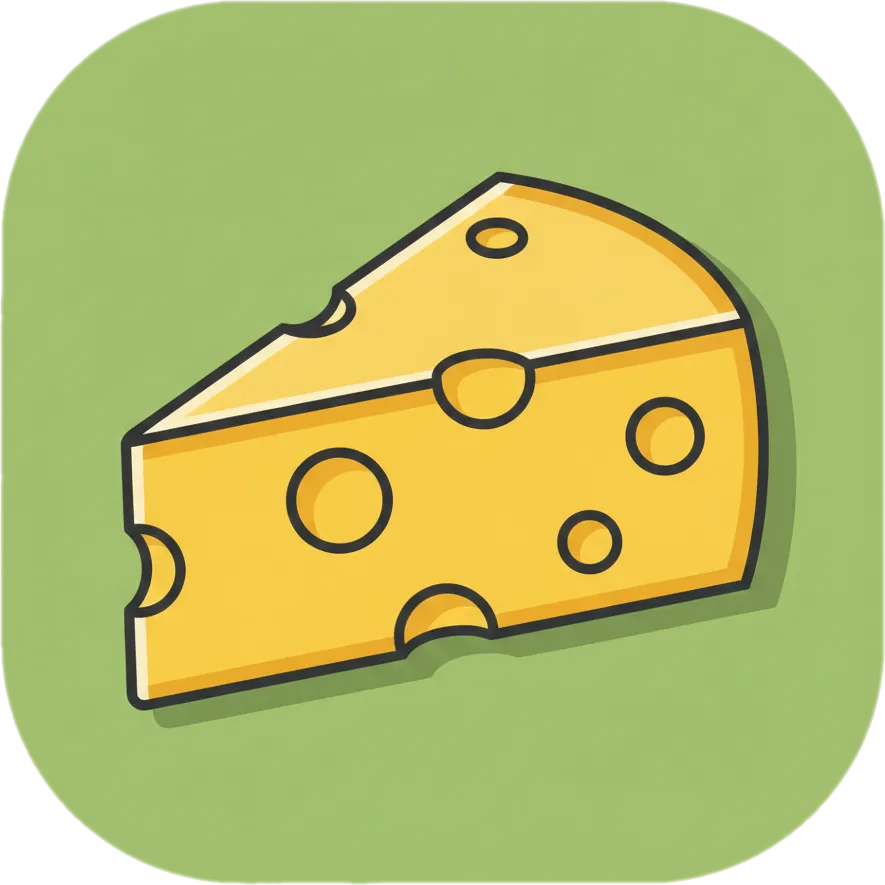 Illustration of "keso" (cheese)