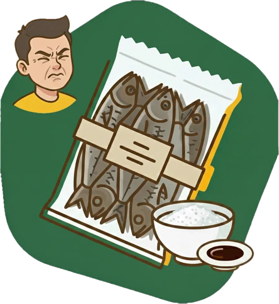 Illustration of "maalat" (salty)
